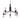 Stripe 31.75" 10-Light Chandelier - Matte Black by Elk 8150-MB-CL