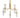 Stripe 31.75" 10-Light Chandelier - Satin Brass by Elk 8150-SB-CL