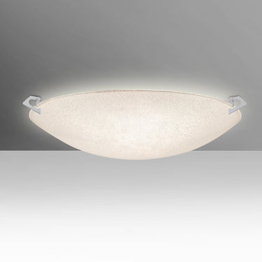 Sonya 17 in Glitter glass, straight-on | Besa Lighting