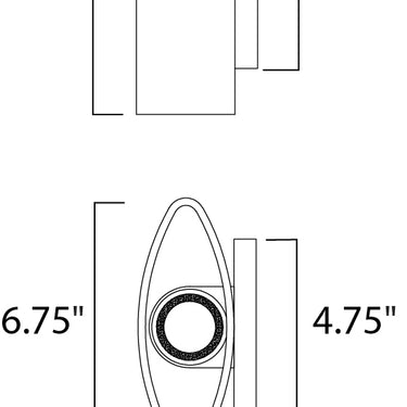 Maxim Lighting Lightray LED Outdoor Wall Sconce Architectural Bronze