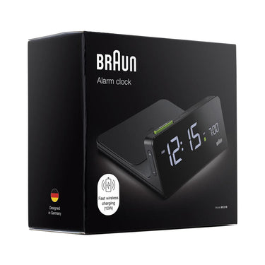 Braun BC21 Wireless Charging Alarm Clock in black – view 7