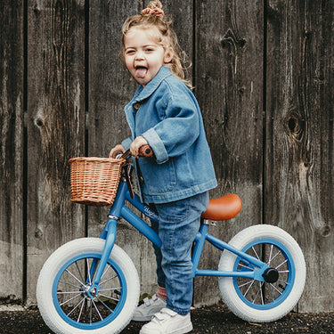 Retro Balance Bike by Baghera – Blue – view 2