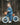 Retro Balance Bike by Baghera – Blue – view 2