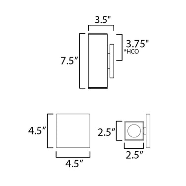Maxim Lighting Culvert 7.5" LED Outdoor Sconce White