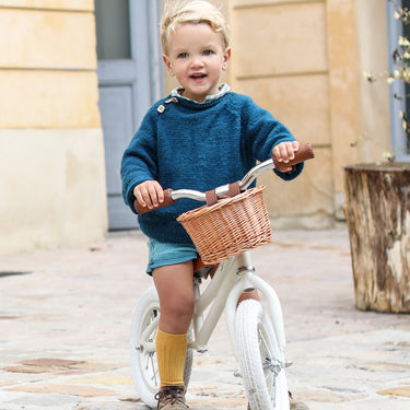 Retro Balance Bike by Baghera – Ivory White – view 7