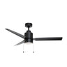 Maxim Lighting Falcon Pull Chain 52" In/Outdoor Fan w LED Light Black