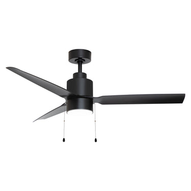 Maxim Lighting Falcon Pull Chain 52" In/Outdoor Fan w LED Light Black