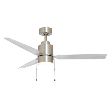Maxim Lighting Falcon Pull Chain 52" In/Outdoor Fan w LED Light Satin Nickel