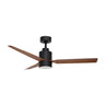 Maxim Lighting Falcon AC Damp 52" In/Out Fan w LED Light Kit Black/Walnut