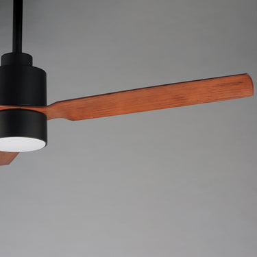 Maxim Lighting Falcon DC 52" Indoor/Outdoor Fan w LED Light Kit Black/Walnut
