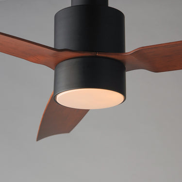 Maxim Lighting Falcon DC 52" Indoor/Outdoor Fan w LED Light Kit Black/Walnut