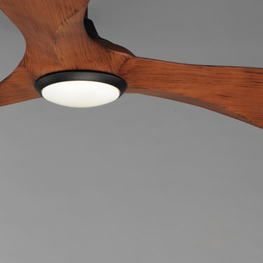 Maxim Lighting Keanu 56" Indoor/Outdoor Fan w LED Light Kit Black/Walnut