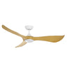 Maxim Lighting Keanu 56" Indoor/Outdoor Fan w LED Light Kit Matte White/Teak