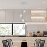 Finesse Decor Bubbling Glow Round Chandelier Chrome