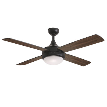 Maxim Lighting Quattro 52" 4-Blade Fan w LED Black