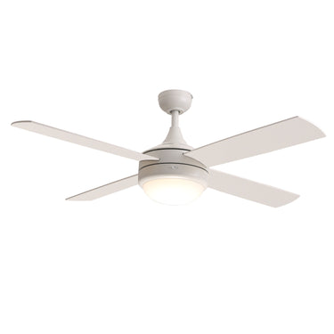 Maxim Lighting Quattro 52" 4-Blade Fan w LED Matte White