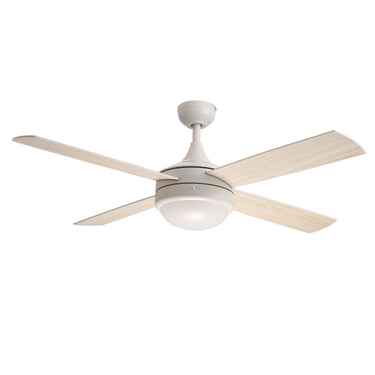 Maxim Lighting Quattro 52" 4-Blade Fan w LED Matte White