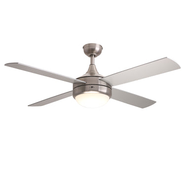 Maxim Lighting Quattro 52" 4-Blade Fan w LED Satin Nickel