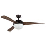 Maxim Lighting Cupola 52" Bronze Fan 2-Light LED Walnut Blades Oil Rubbed Bronze