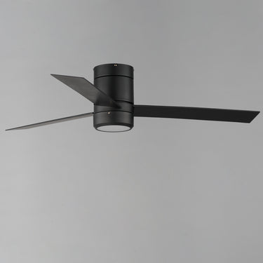 Maxim Lighting Tanker 52" 3-Blade Hugger Fan w LED Light Kit Black
