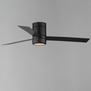 Maxim Lighting Tanker 52" 3-Blade Hugger Fan w LED Light Kit Black