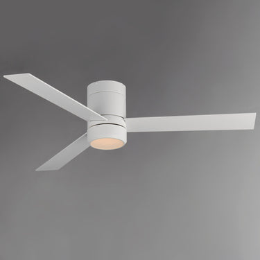Maxim Lighting Tanker 52" 3-Blade Hugger Fan w LED Light Kit Matte White