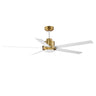 Maxim Lighting Daisy 60" 5-Blade Fan w LED Light Kit Natural Aged Brass