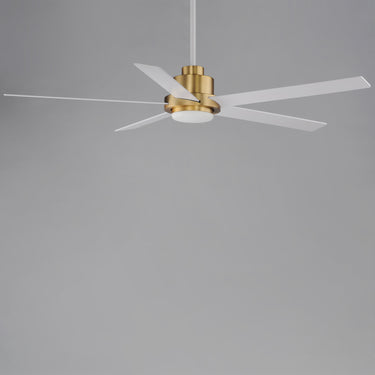 Maxim Lighting Daisy 60" 5-Blade Fan w LED Light Kit Natural Aged Brass