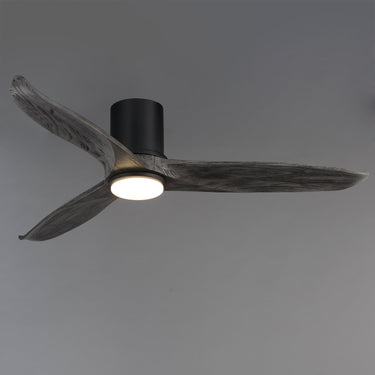 Maxim Lighting Woodwind 52" Solid Wood Blade Hugger Fan w LED Black