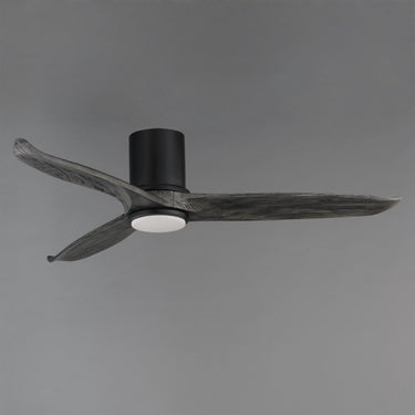 Maxim Lighting Woodwind 52" Solid Wood Blade Hugger Fan w LED Black