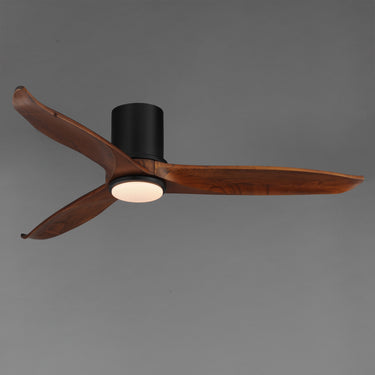 Maxim Lighting Woodwind 52" Solid Wood Blade Hugger Fan w LED Black