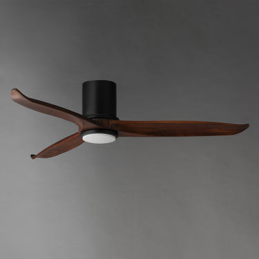 Maxim Lighting Woodwind 52" Solid Wood Blade Hugger Fan w LED Black