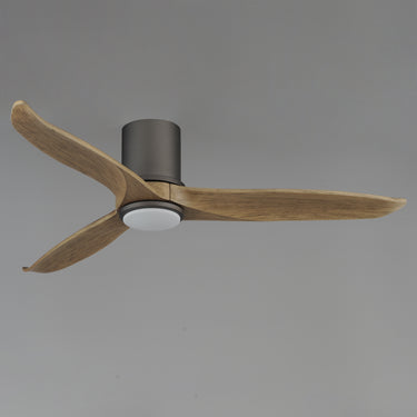 Maxim Lighting Woodwind 52" Solid Wood Blade Hugger Fan w LED Charcoal Bronze