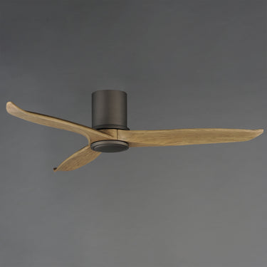 Maxim Lighting Woodwind 52" Solid Wood Blade Hugger Fan w LED Charcoal Bronze