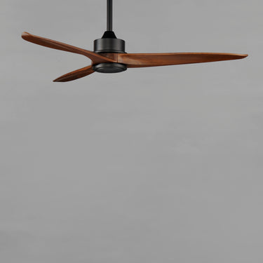 Maxim Lighting Woodwind 52" Solid Wood Blade Fan w LED Light Kit Black