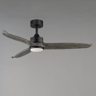 Maxim Lighting Woodwind 52" Solid Wood Blade Fan w LED Light Kit Black