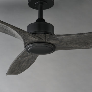 Maxim Lighting Woodwind 52" Solid Wood Blade Fan w LED Light Kit Black