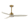 Maxim Lighting Woodwind 52" Solid Wood Blade Fan w LED Light Kit Natural Aged Brass