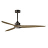 Maxim Lighting Woodwind 72" Solid Wood Blade Fan W LED Light Kit Charcoal Bronze