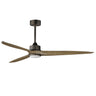 Maxim Lighting Woodwind 80" Solid Wood Blade Fan W LED Light Kit Charcoal Bronze
