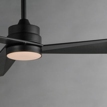 Maxim Lighting Vortex 52" Outdoor Fan with LED Light Kit Black