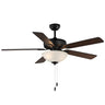 Maxim Lighting Super-Max 52" Ceiling Fan with 2-Light Kit Black