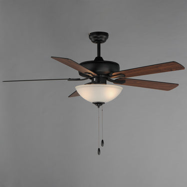 Maxim Lighting Super-Max 52" Ceiling Fan with 2-Light Kit Black