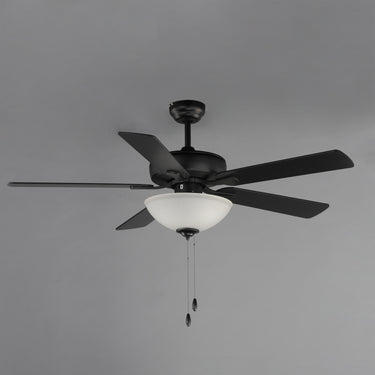Maxim Lighting Super-Max 52" Ceiling Fan with 2-Light Kit Black