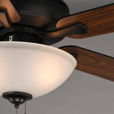 Maxim Lighting Super-Max 52" Ceiling Fan with 2-Light Kit Black