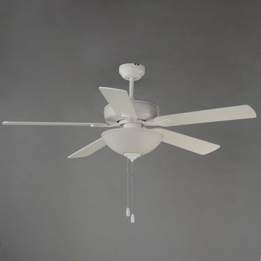 Maxim Lighting Super-Max 52" Ceiling Fan with 2-Light Kit Matte White