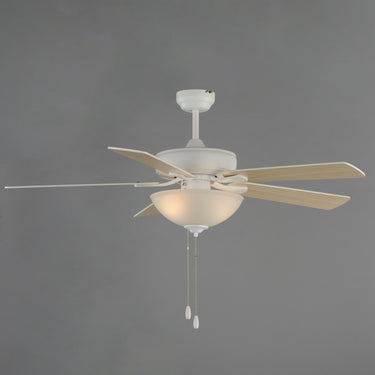 Maxim Lighting Super-Max 52" Ceiling Fan with 2-Light Kit Matte White