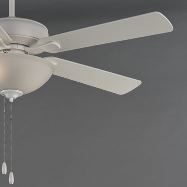 Maxim Lighting Super-Max 52" Ceiling Fan with 2-Light Kit Matte White