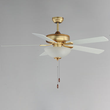 Maxim Lighting Super-Max 52" Ceiling Fan with 2-Light Kit Natural Aged Brass