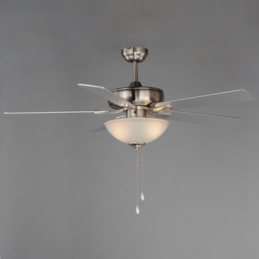 Maxim Lighting Super-Max 52" Ceiling Fan with 2-Light Kit Satin Nickel